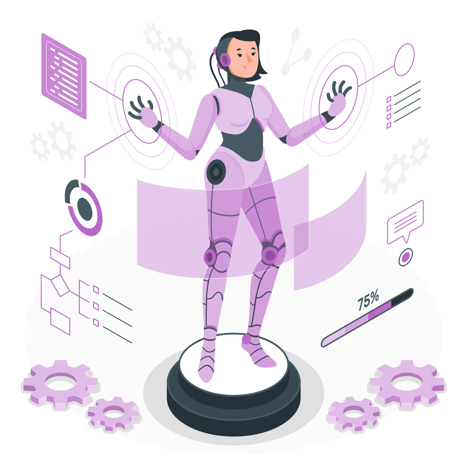 AI collaborating with humans